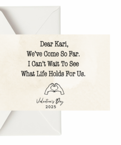 Elegant Two-Sided Holiday Cards for Special Moments, Greeting Cards, Valentine's Day Cards, Personalized Cards, Eco-Friendly Stationery