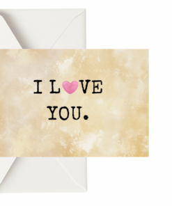 Romantic Holiday Cards, Elegant Love Cards, Handmade Greeting Cards, Unique Two-Sided Greeting, Special Occasion Cards, I Love You Designs