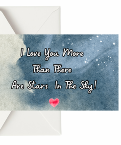 Romantic Valentine's Day Cards, Two-Sided Love Notes, Personalized Holiday Greeting Cards, Cute Love Messages, Stellar Love Cards
